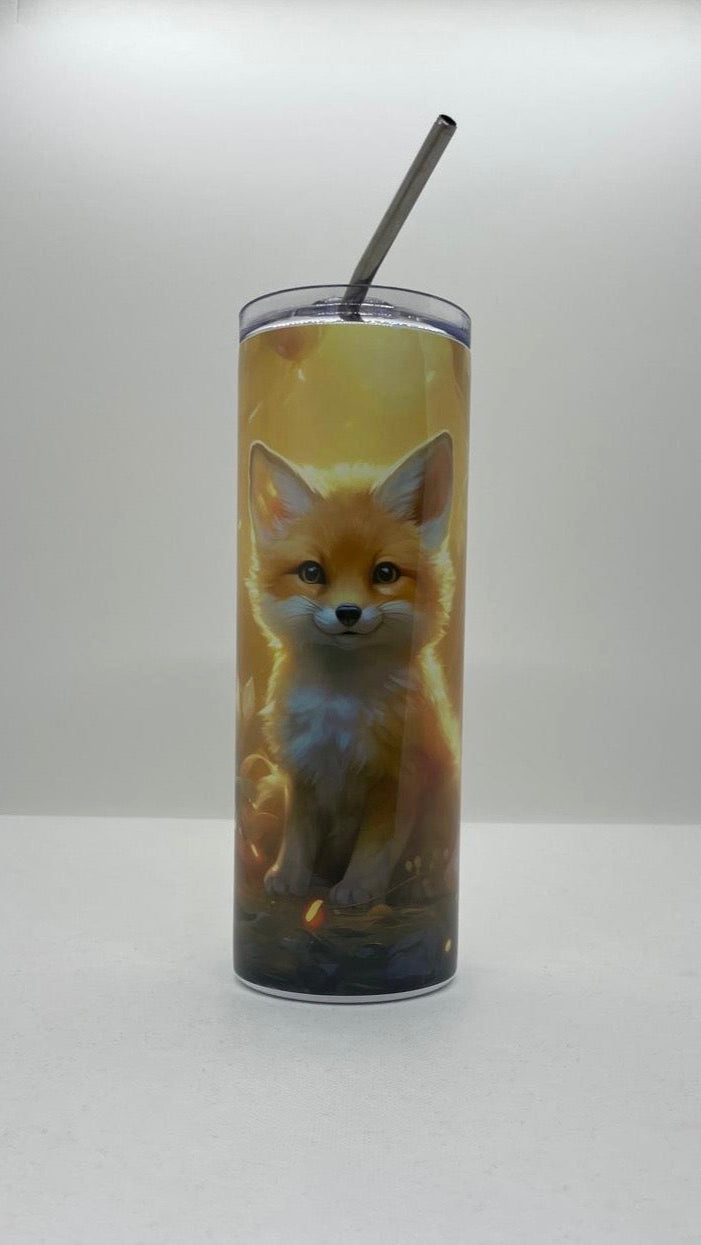 Edelstahl - Thermobecher "Magischer Fuchs"