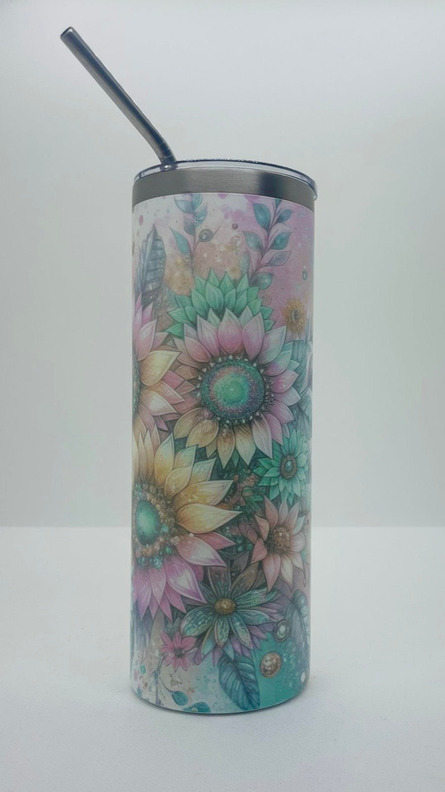 Edelstahl - Thermobecher "Boho-Blumen"