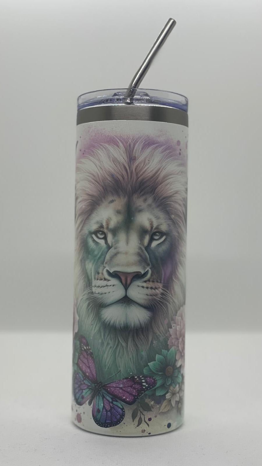 Edelstahl - Thermobecher "Floral Lion"