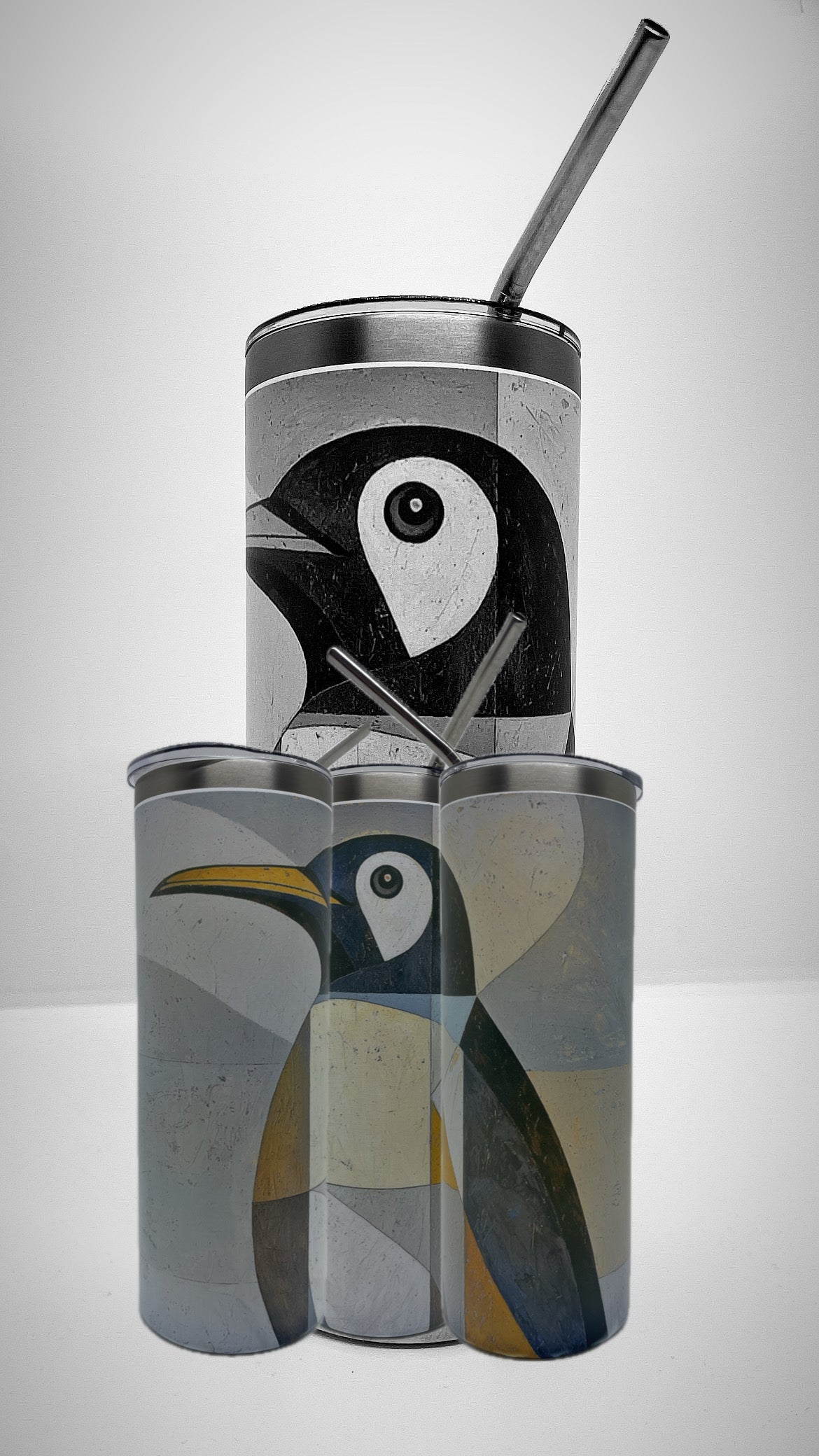 Edelstahl - Thermobecher "Pinguin"