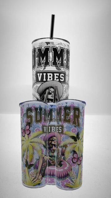 Edelstahl - Thermobecher "Summer Vibes"