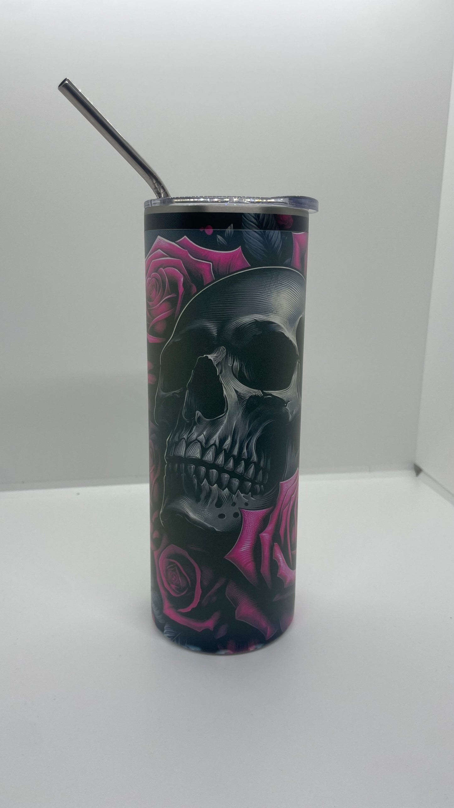 Edelstahl - Thermobecher "Totenkopf"