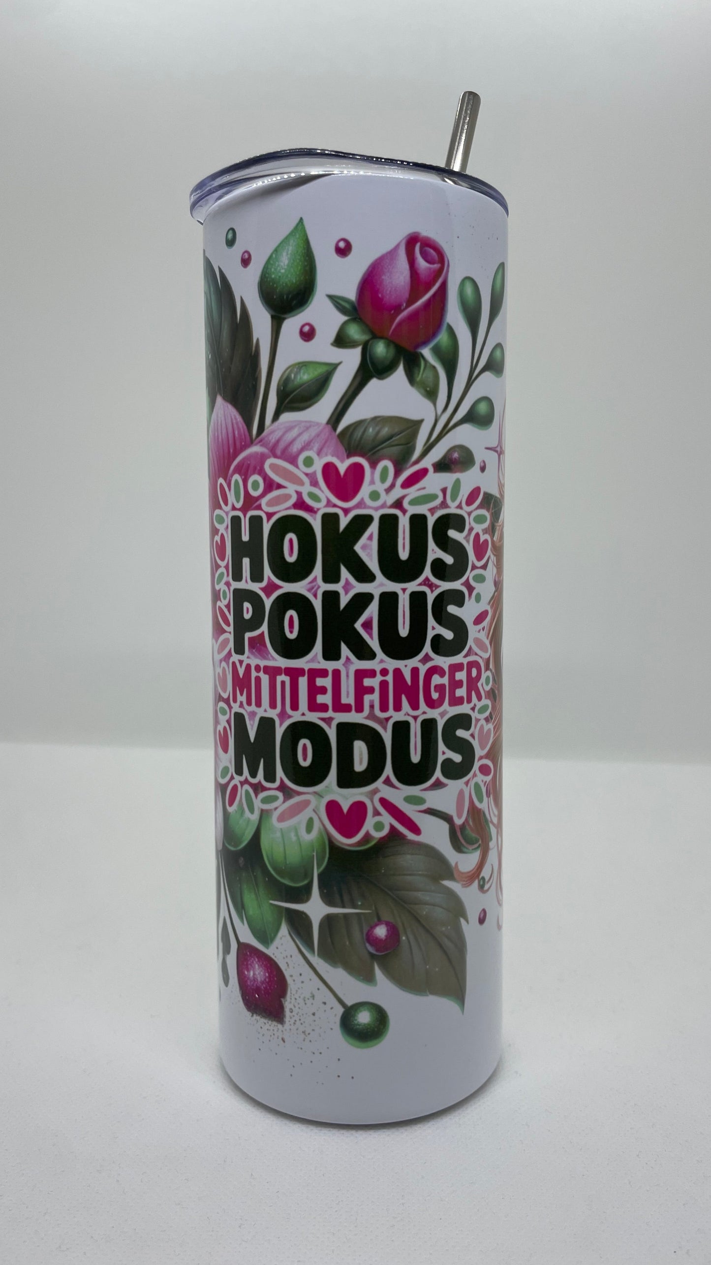 Edelstahl - Thermobecher "Hokus Pokus Mittelfingermodus"