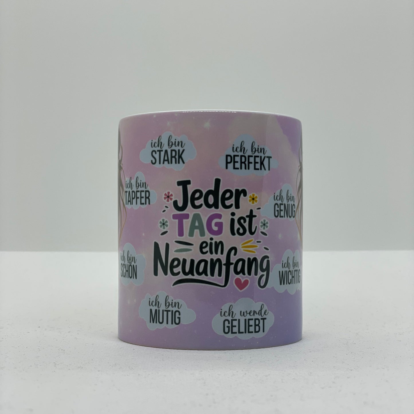Tasse mit Druck "Neuanfang"
