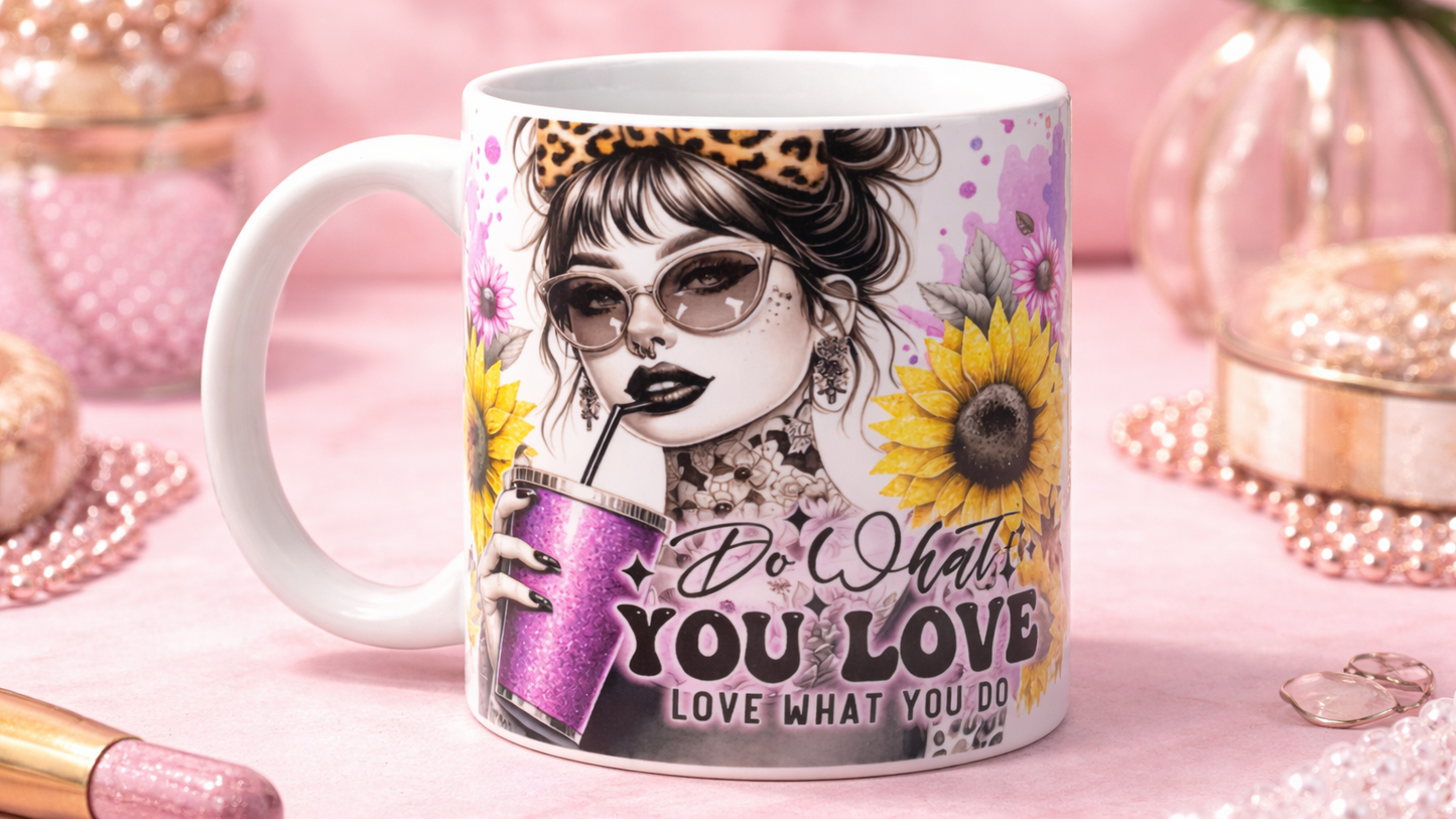 Tasse mit Druck "Do what you love"