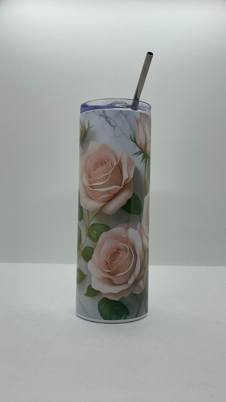 Edelstahl - Thermobecher "Rosen"