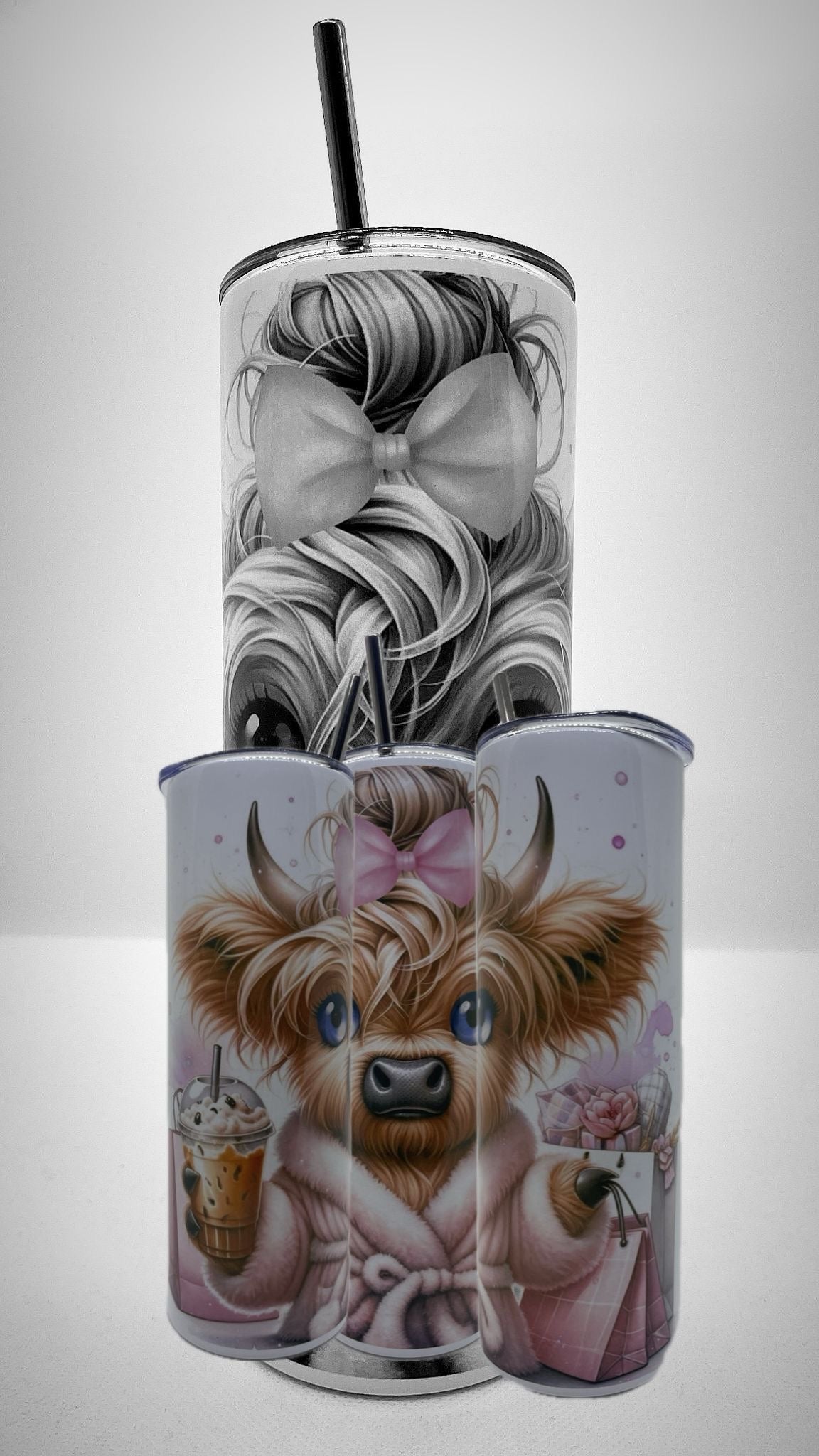 Edelstahl - Thermobecher "Highland Cow Coffee"