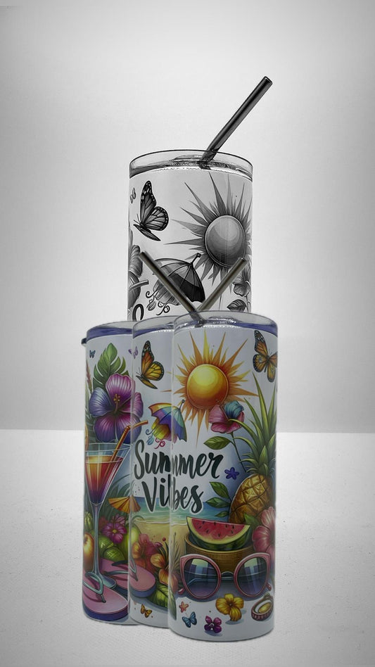 Edelstahl - Thermobecher "Summer Feeling"