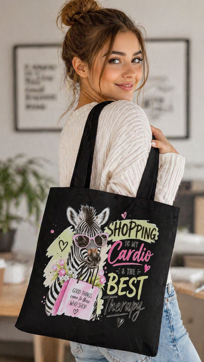 Baumwolltasche "Zebra - Cardio"