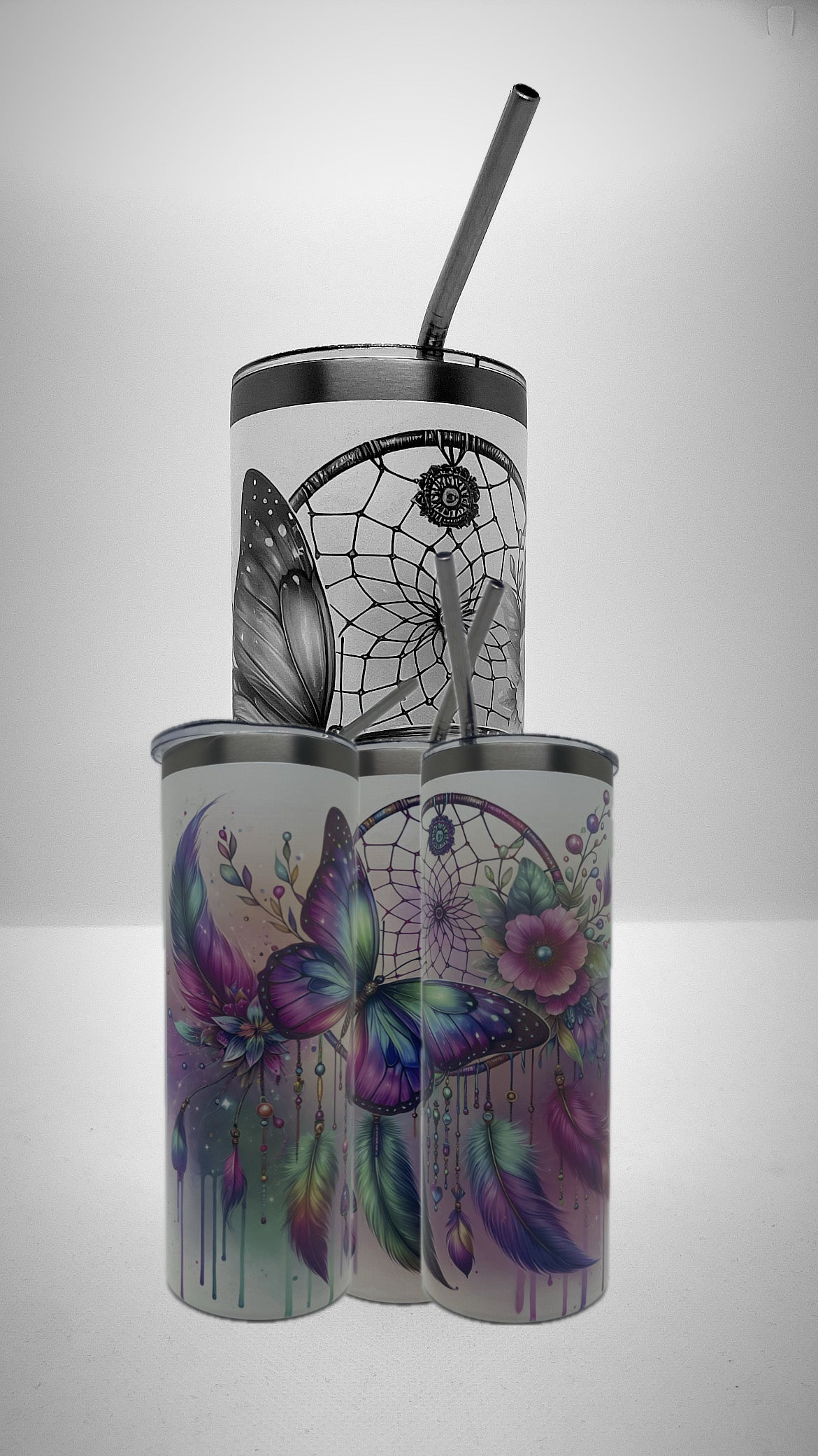 Edelstahl - Thermobecher "Butterfly Dreamcatcher"