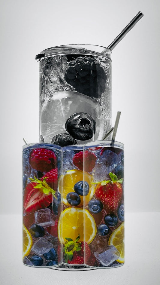 Edelstahl - Thermobecher "Obst"