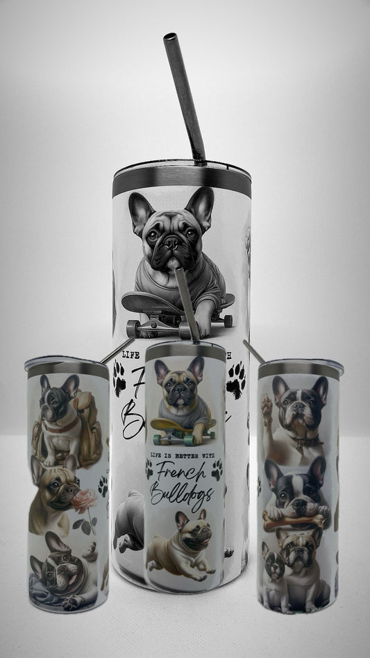 Edelstahl - Thermobecher "French-Bulldog"