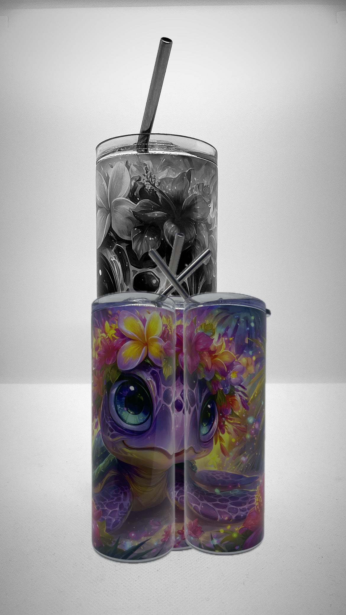 Edelstahl - Thermobecher "Tropical Turtle"