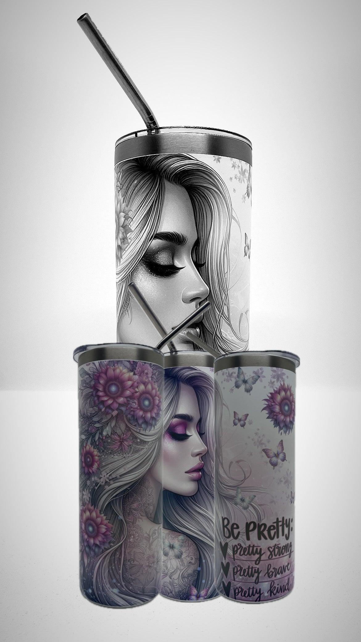 Edelstahl - Thermobecher "Be pretty"