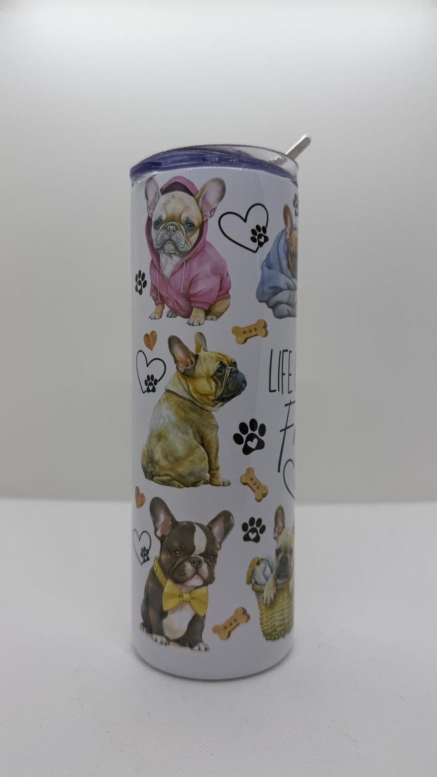 Edelstahl - Thermobecher "Frenchie Lovers"