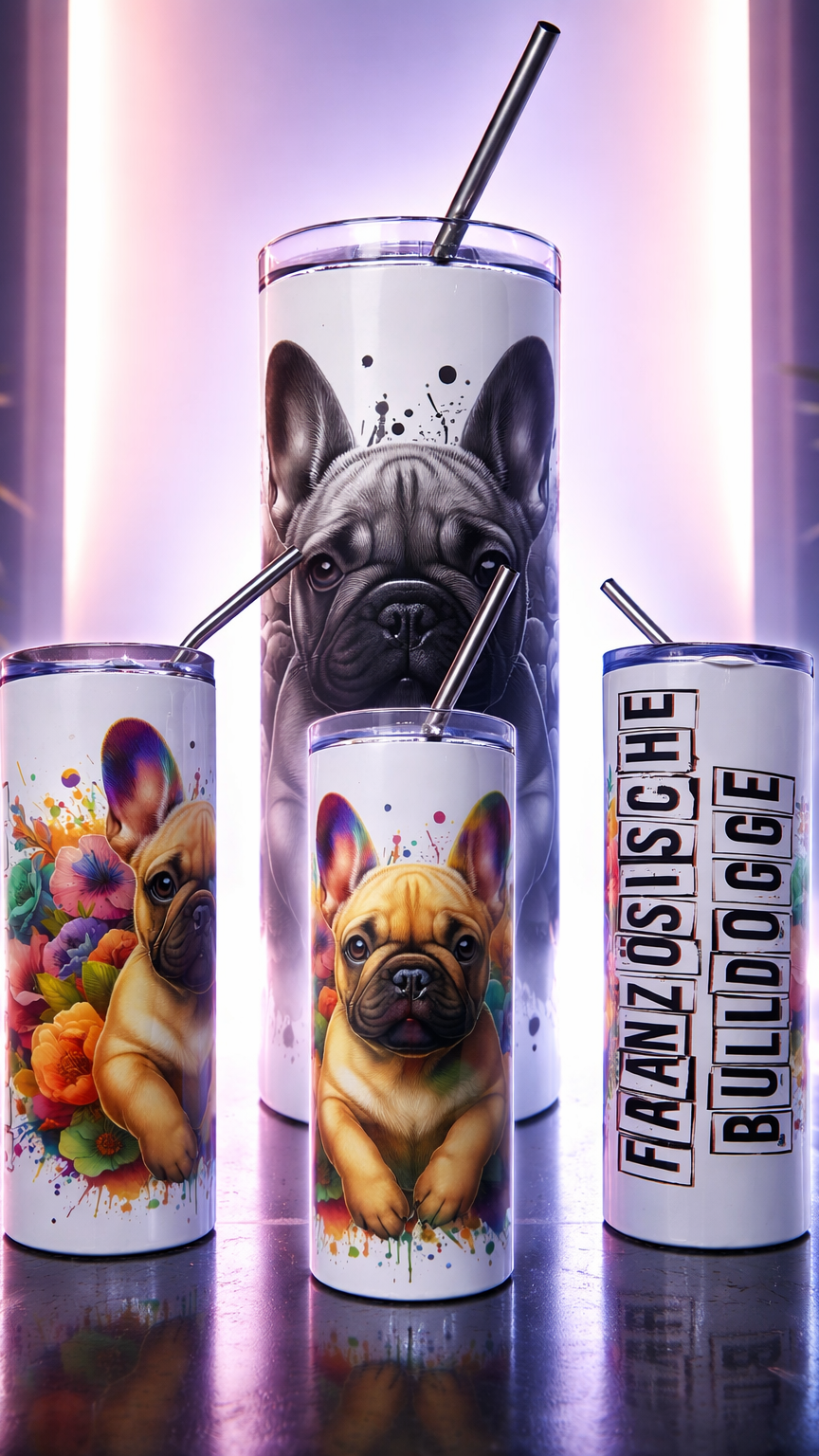 Edelstahl - Thermobecher "French Bulldog"