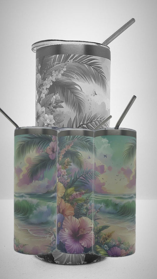 Edelstahl - Thermobecher "Beach Vibes"