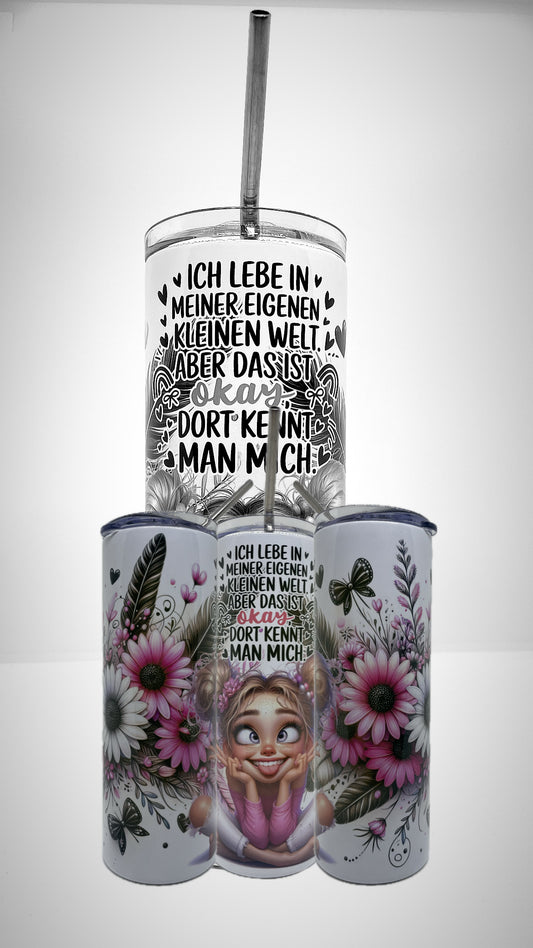 Edelstahl - Thermobecher "Eigenen Welt"