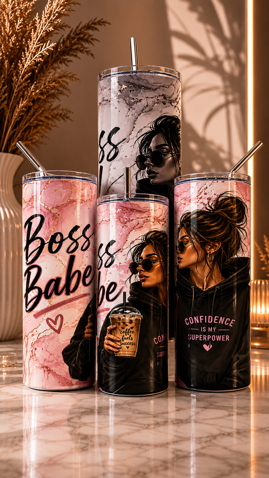 Edelstahl - Thermobecher "Boss Babe"