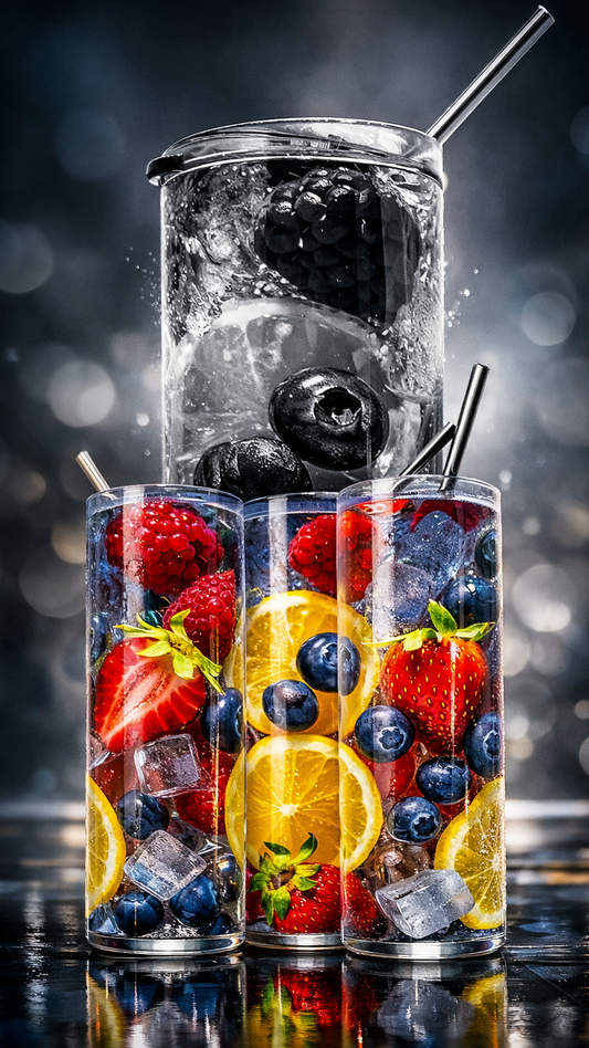 Edelstahl - Thermobecher "Obst"
