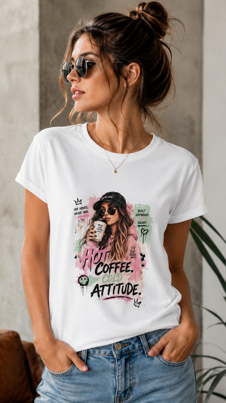 Damen T-Shirt "Hot Coffee"