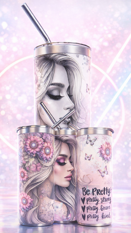 Edelstahl - Thermobecher "Be pretty"