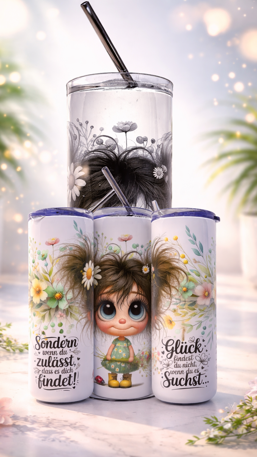 Edelstahl - Thermobecher "Glück findest Du nicht wenn Du es suchst..."