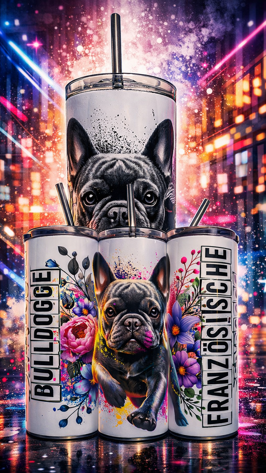Edelstahl-Thermobecher "French Bulldog"