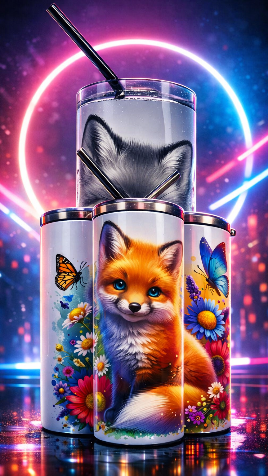 Edelstahl - Thermobecher "Fuchs"