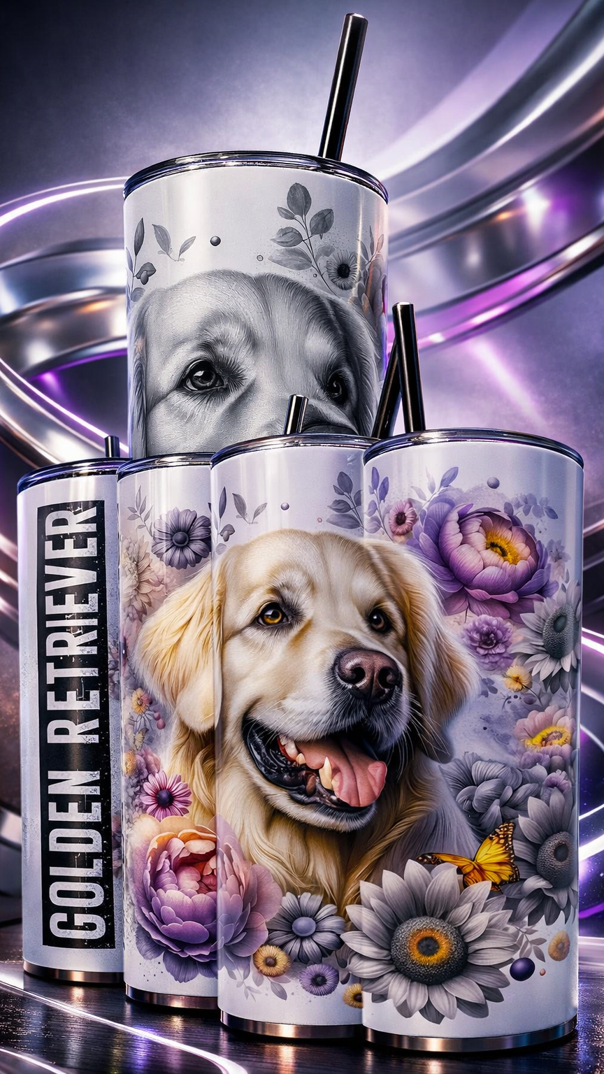 Edelstahl - Thermobecher "Golden Retriever"