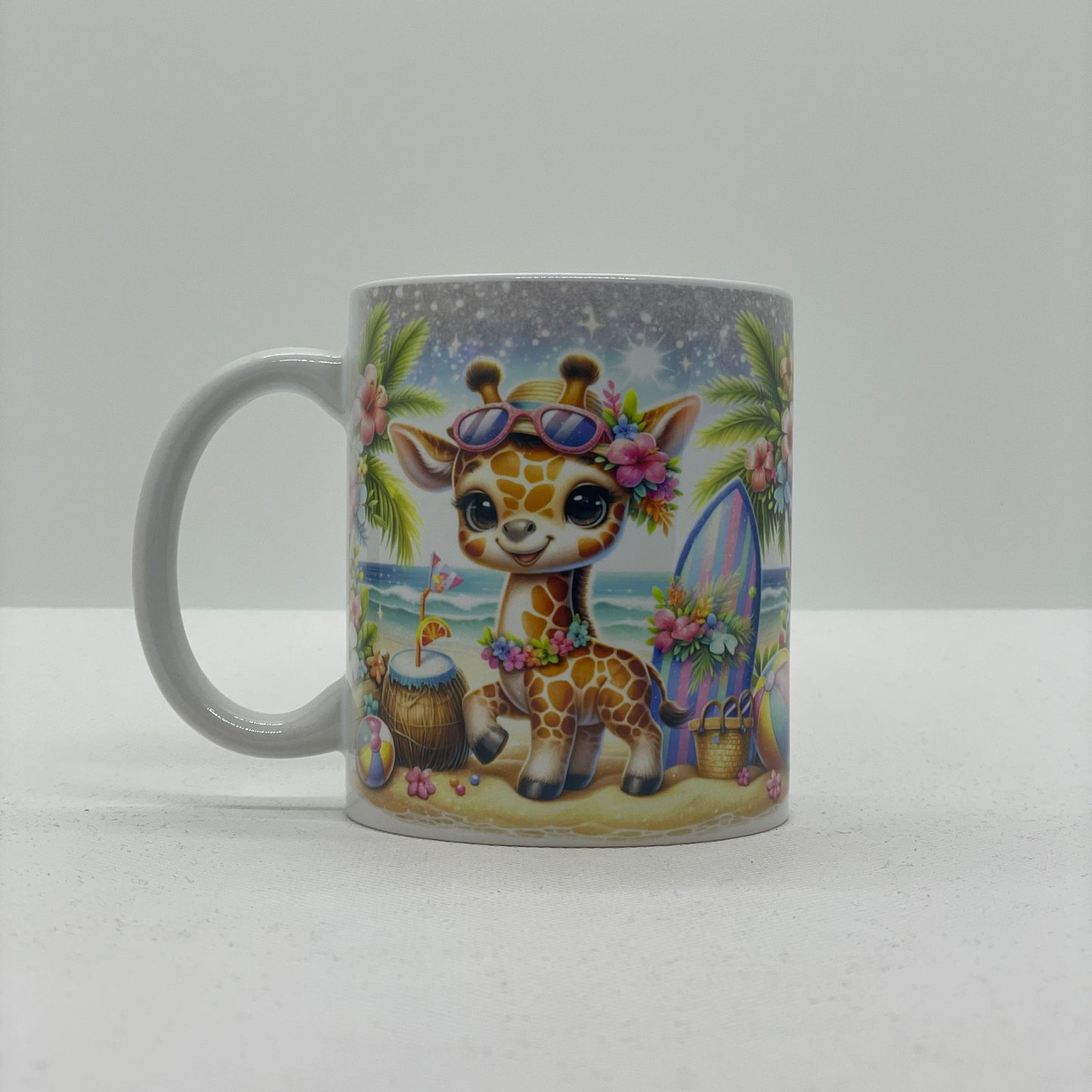 Tasse mit Druck "Sommer Giraffe"