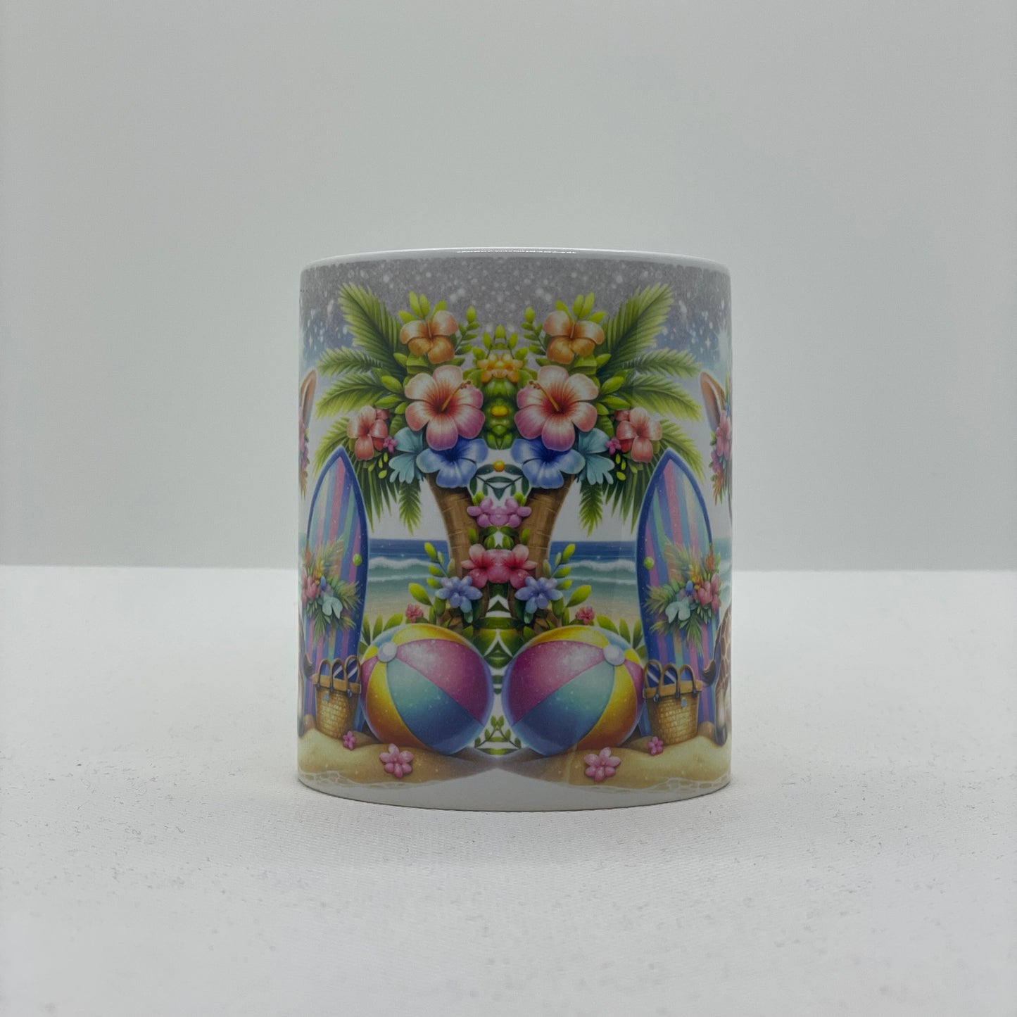 Tasse mit Druck "Sommer Giraffe"