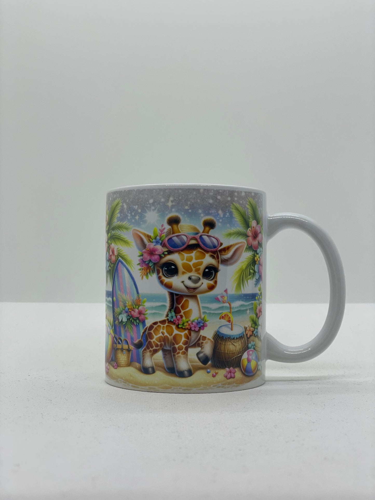 Tasse mit Druck "Sommer Giraffe"