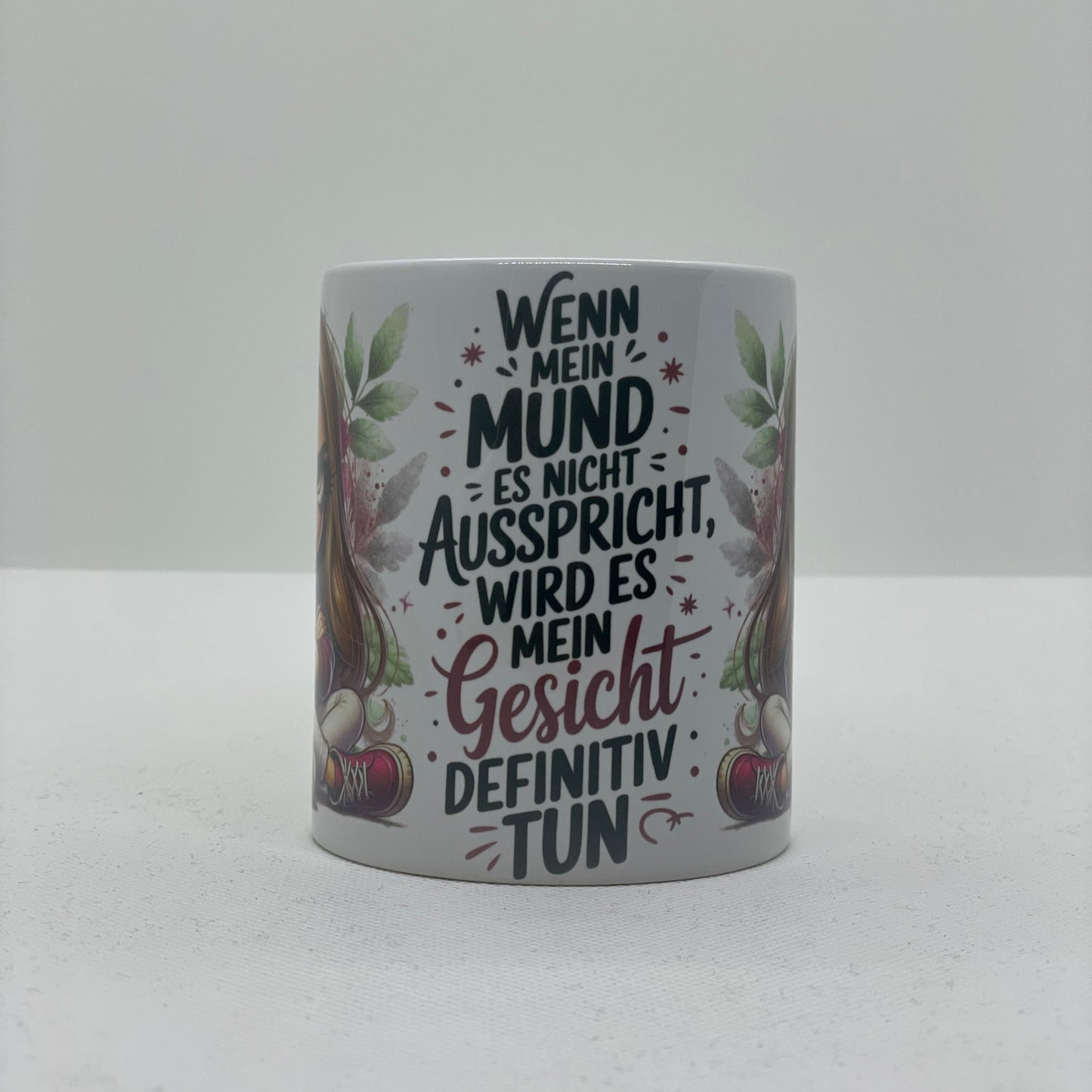 Tasse mit Druck "Mein Gesicht"
