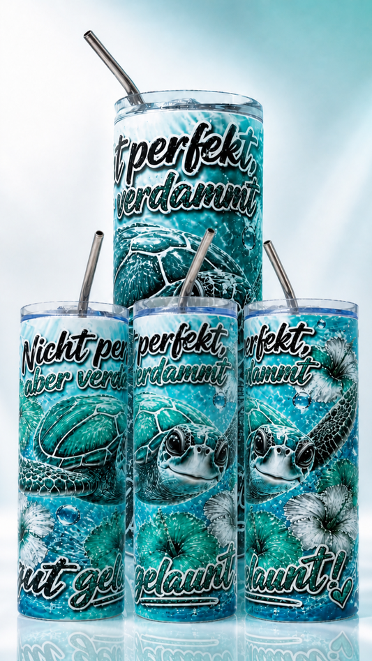 Edelstahl - Thermobecher "Schildkröte"