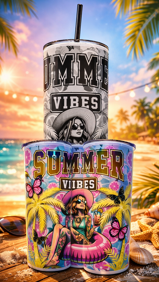 Edelstahl - Thermobecher "Summer Vibes"