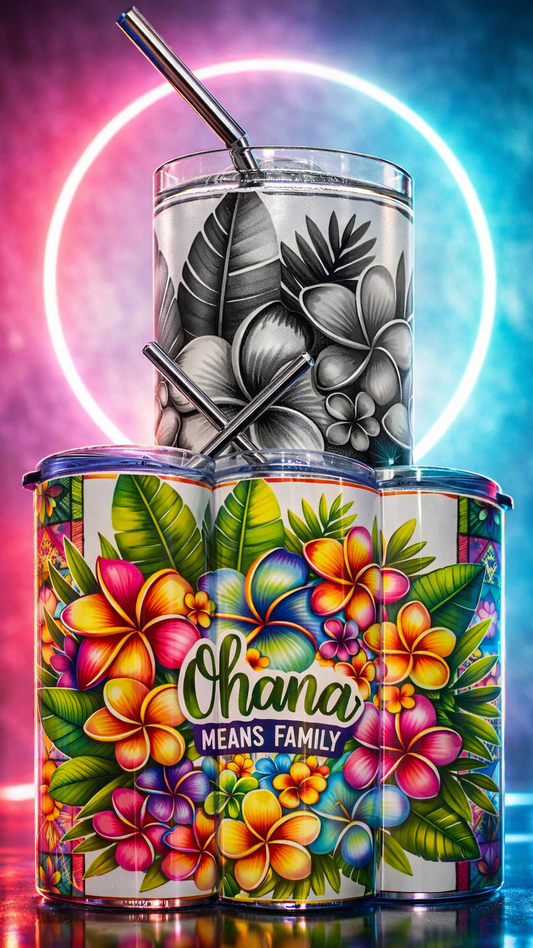 Edelstahl - Thermobecher "Hawaii Ohana"