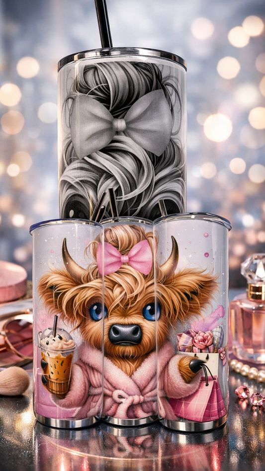 Edelstahl - Thermobecher "Highland Cow Coffee"