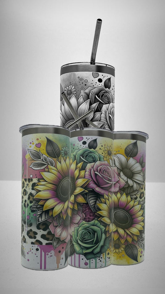 Edelstahl - Thermobecher "Leo Summer Flower"