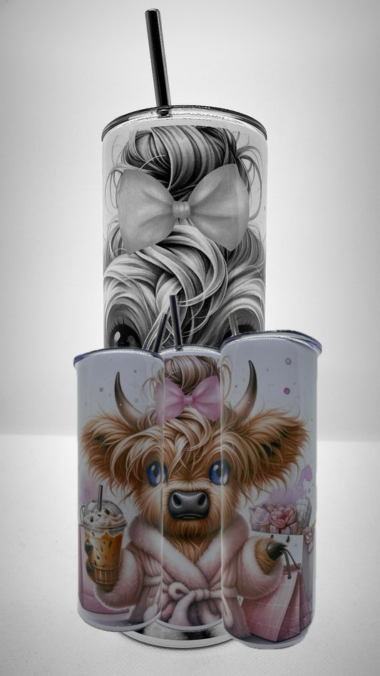 Edelstahl - Thermobecher "Highland Cow Coffee"